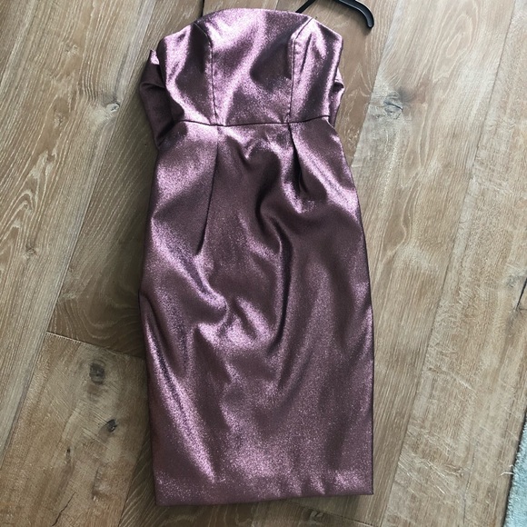 Milly Metallic Strapless Cocktail Dress - Picture 2 of 7
